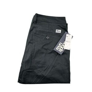 Reyn Spooner Mens Solid Twill Chino Pant Black Flat Front 30x32 M542390818 NWT
